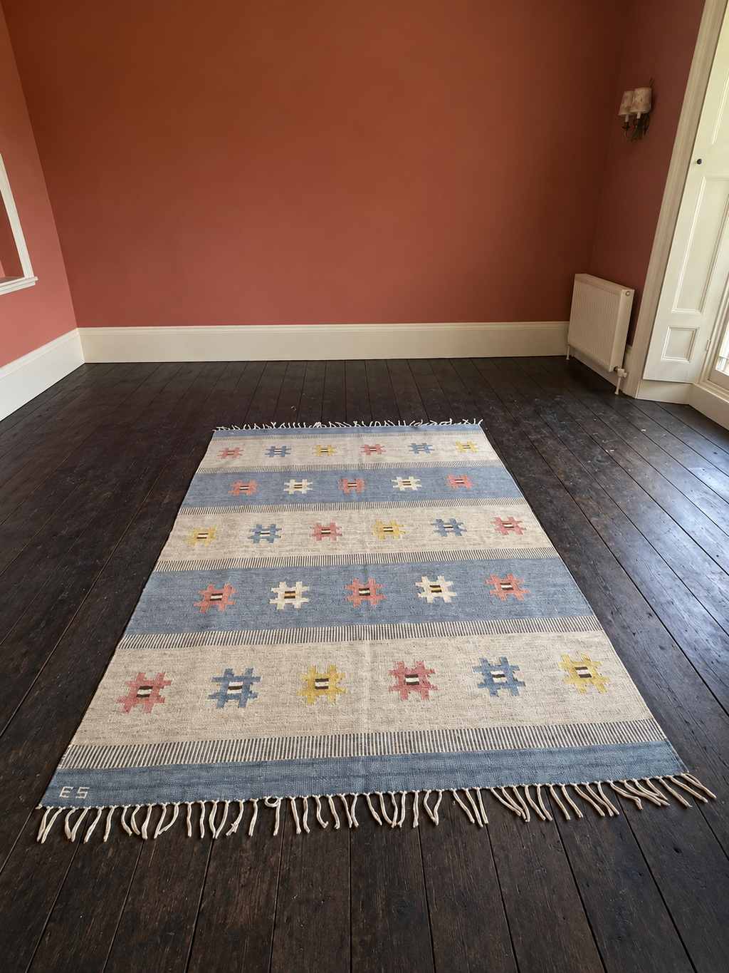 Swedish Rolakan Rug, Ellen Stahlbrand, circa 1950-60