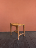 Arts and Crafts, Oak and Cane Stool, Early 20th Century