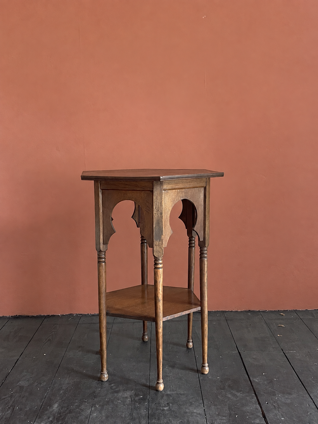 Moorish Style Oak Occasional Table c.1900 as retailed by Liberty & Co.