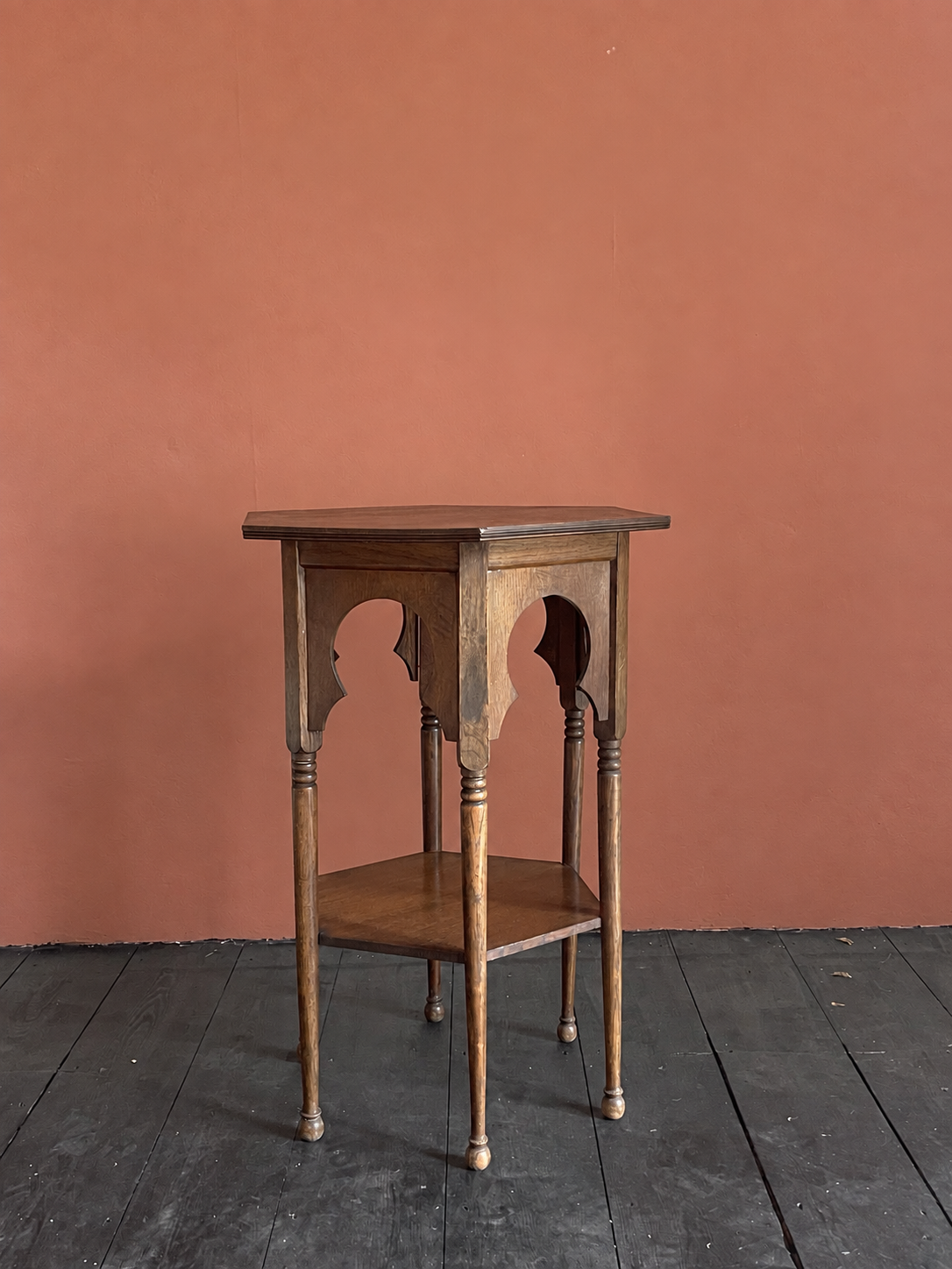 Moorish Style Oak Occasional Table c.1900 as retailed by Liberty & Co.