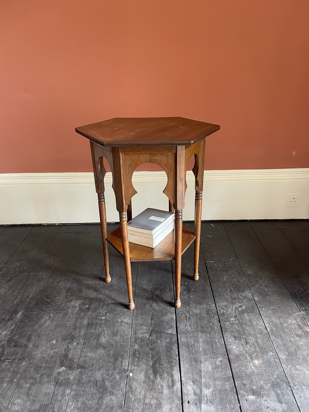 Moorish Style Oak Occasional Table c.1900 as retailed by Liberty & Co.