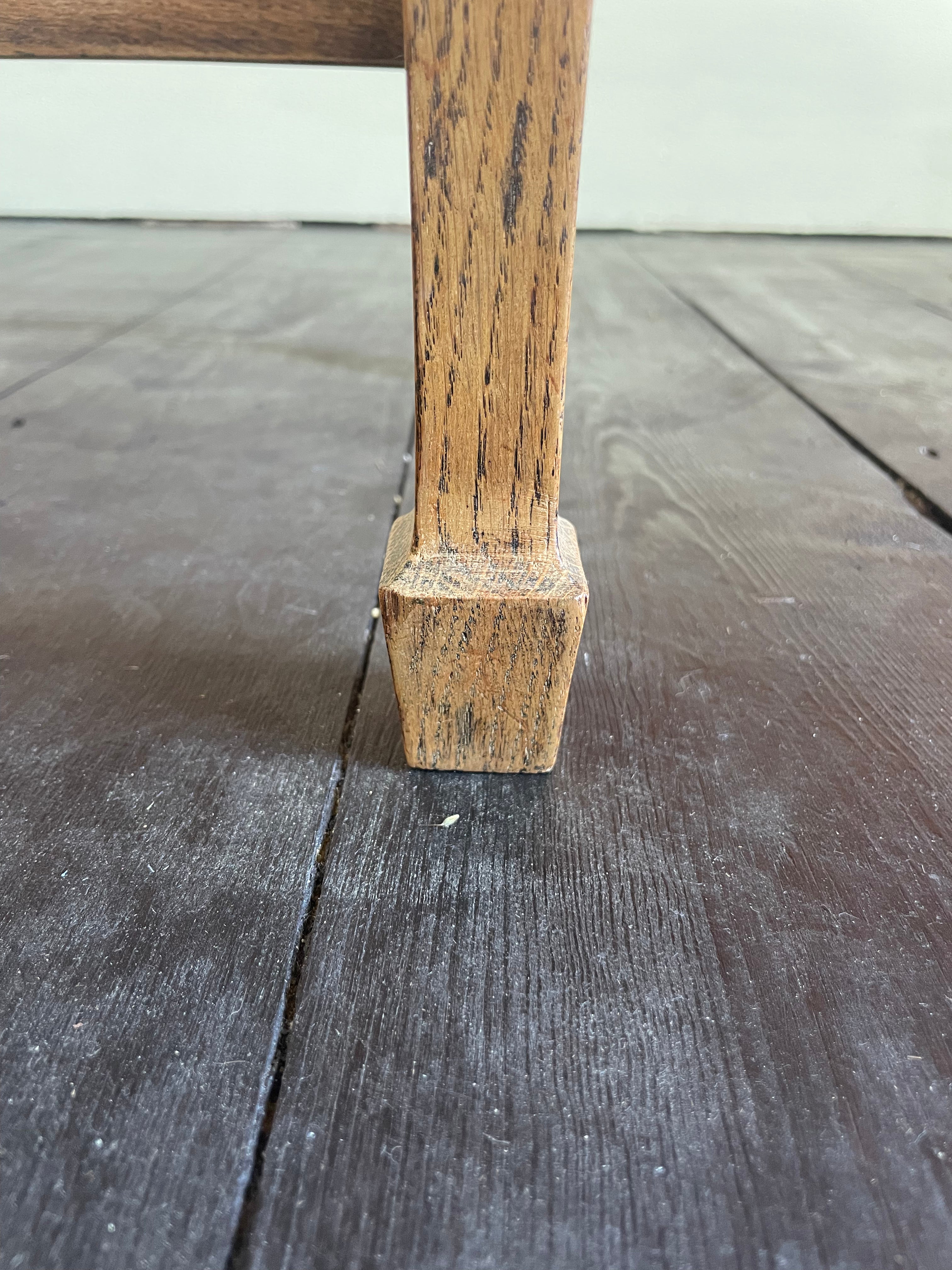 Arts and Crafts, Oak and Cane Stool, Early 20th Century