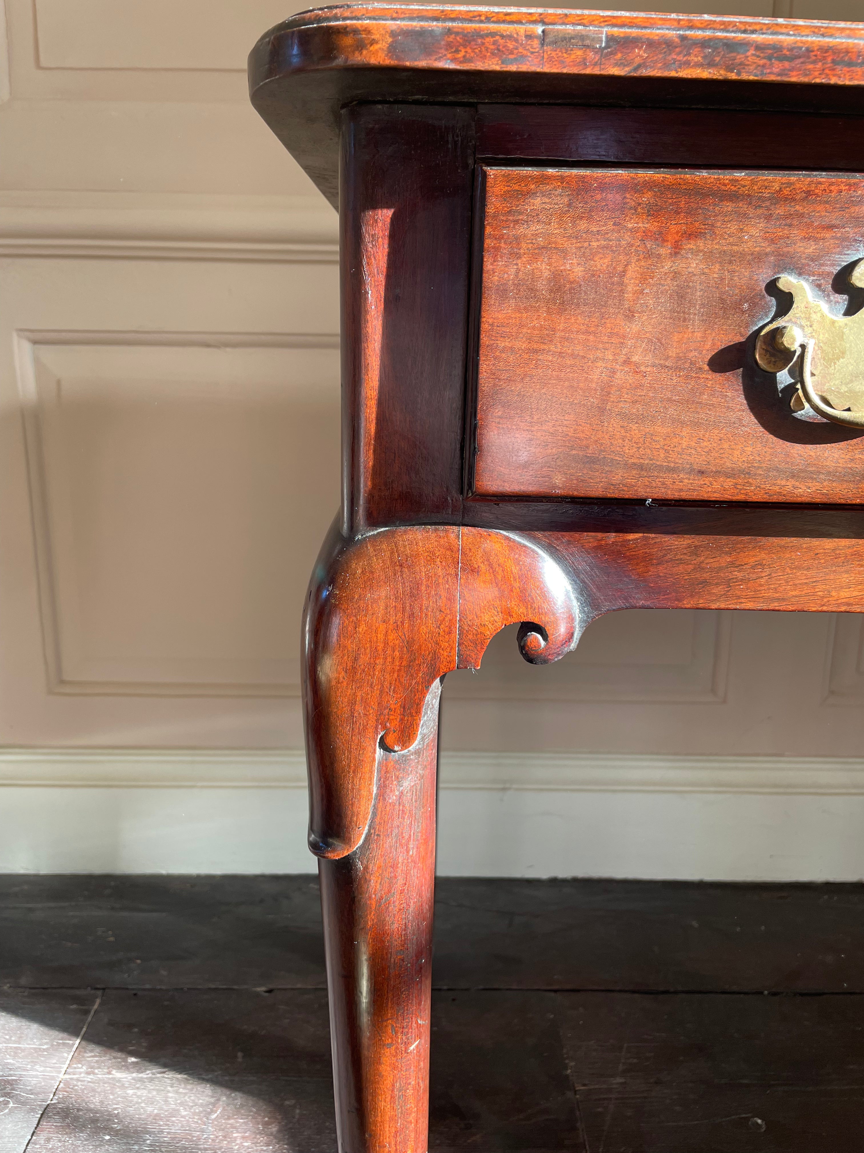 George II Mahogany Side Table, Probably Irish, circa 1740 -1760