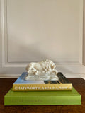 A 19th Century Carved Alabaster 'Canova/Chatsworth' Lion