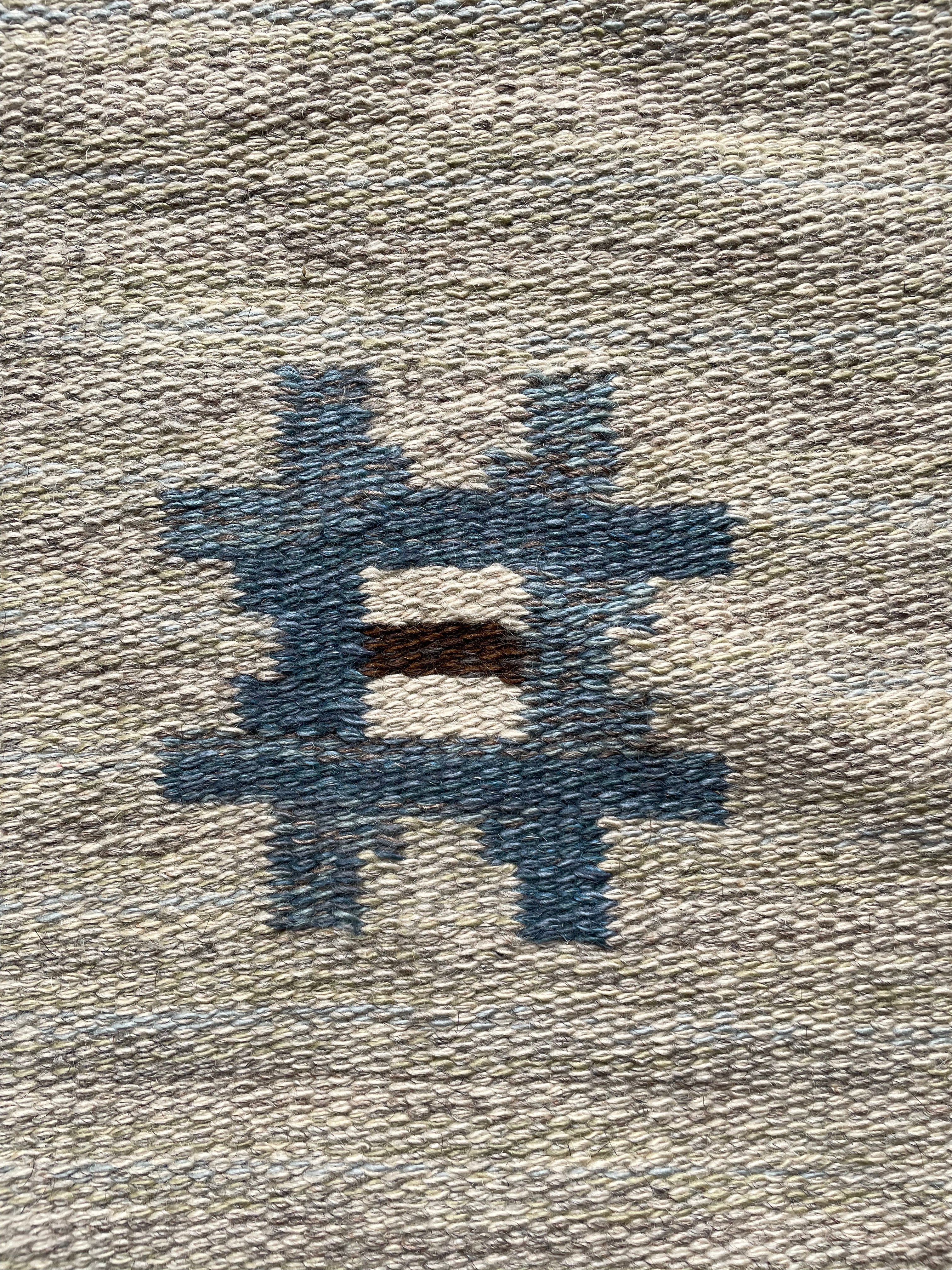 Swedish Rolakan Rug, Ellen Stahlbrand, circa 1950-60